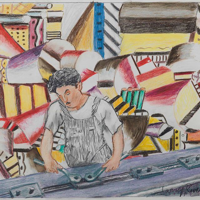 Larry Rivers — Modernist Times: Charlie Chaplin, Assembly Line