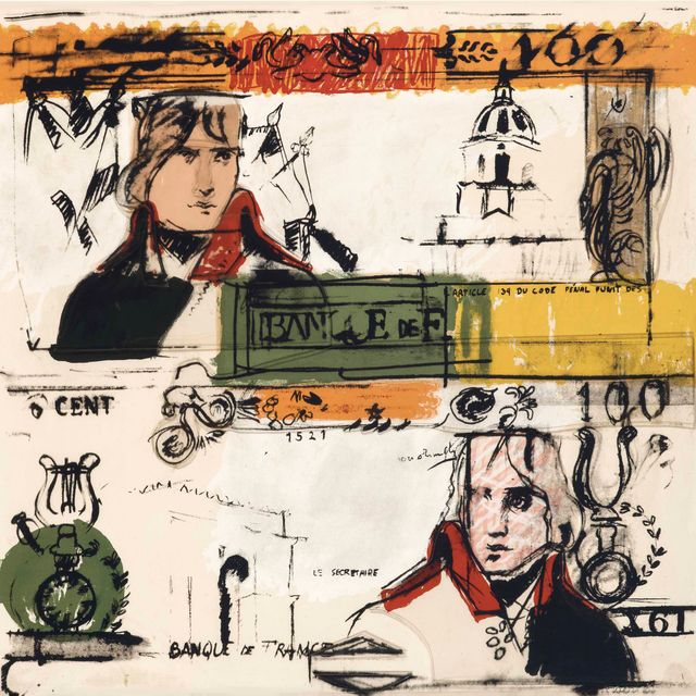 Larry Rivers — Double French Money, from Four on Plexiglas