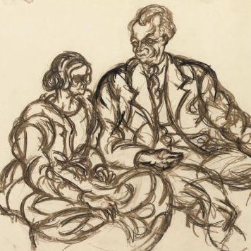 László Moholy-Nagy — Portrait of a couple
