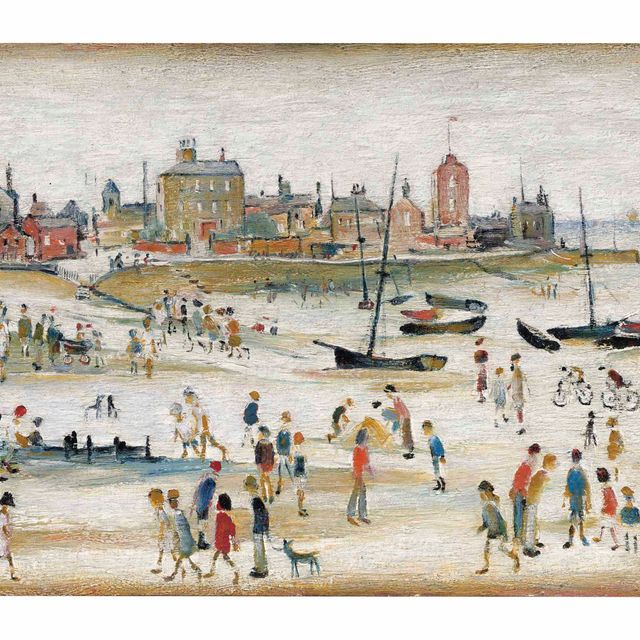 Laurence Stephen Lowry — Beach Scene