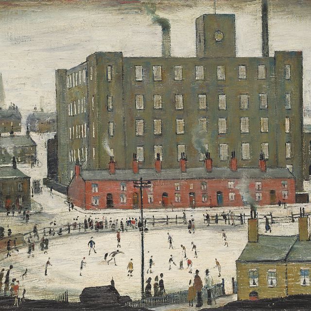 Laurence Stephen Lowry — A Cricket Match