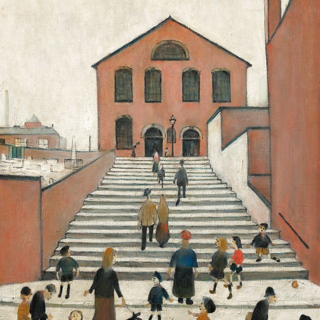 Laurence Stephen Lowry — Old Church and Steps
