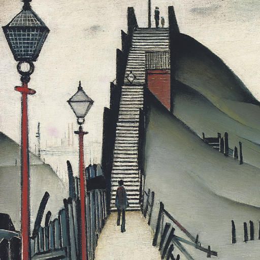 Laurence Stephen Lowry — A Footbridge