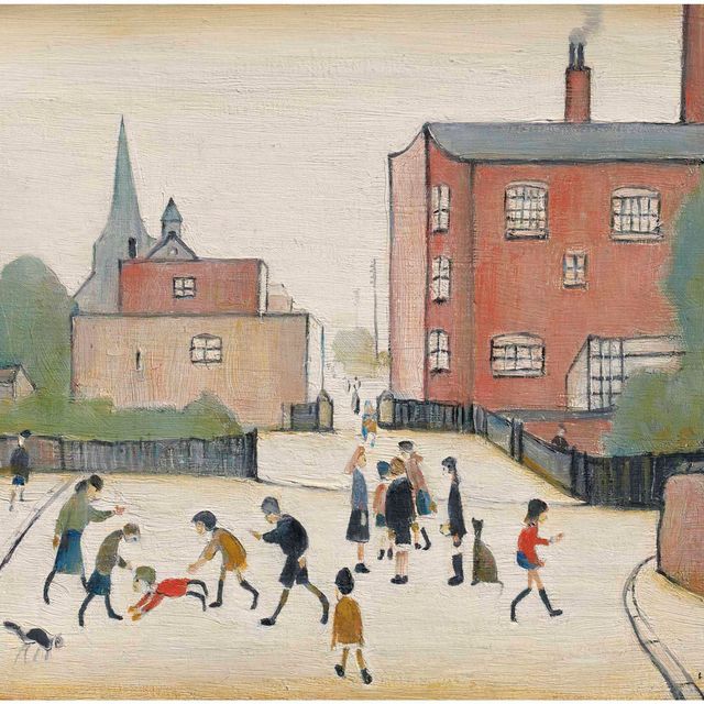 Laurence Stephen Lowry — Children Playing, Old Road, Failsworth
