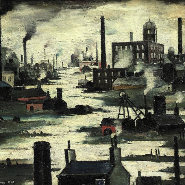 Laurence Stephen Lowry — River scene; Wasteland