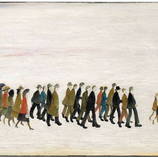 Laurence Stephen Lowry — Procession in South Wales, Whit Monday