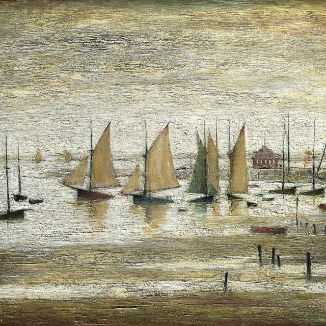 Laurence Stephen Lowry — Yachts at Lytham