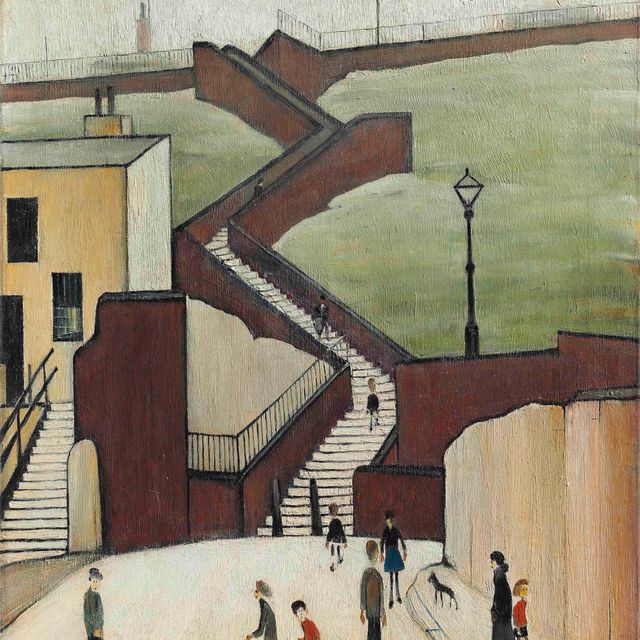 Laurence Stephen Lowry — Town Steps, Maryport