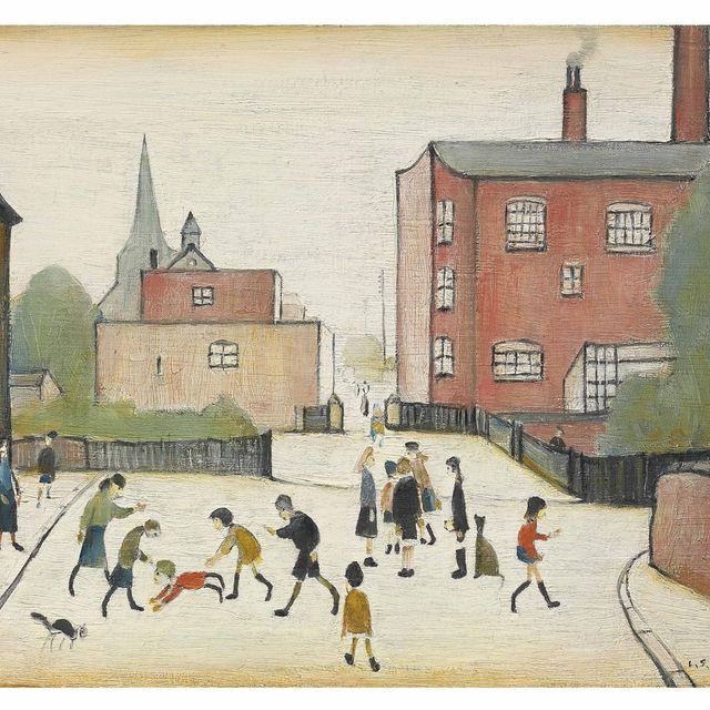 Laurence Stephen Lowry — Children Playing, Old Road, Failsworth