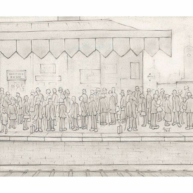 Laurence Stephen Lowry — A Station Platform