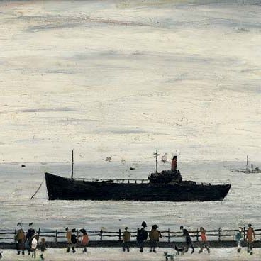 Laurence Stephen Lowry — Steamer off Promenade