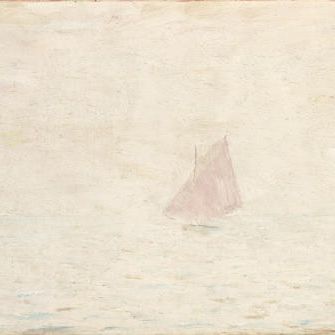Laurence Stephen Lowry — A Yacht at Lytham