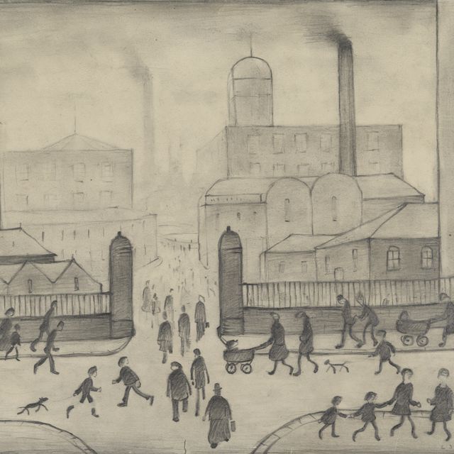Laurence Stephen Lowry — Mill Gates