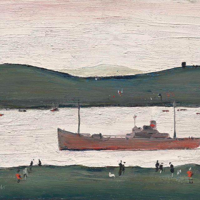 Laurence Stephen Lowry — A River Scene, on the Clyde