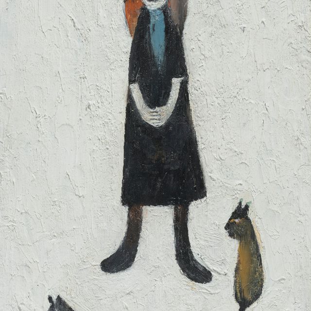 Laurence Stephen Lowry — Woman with Dogs