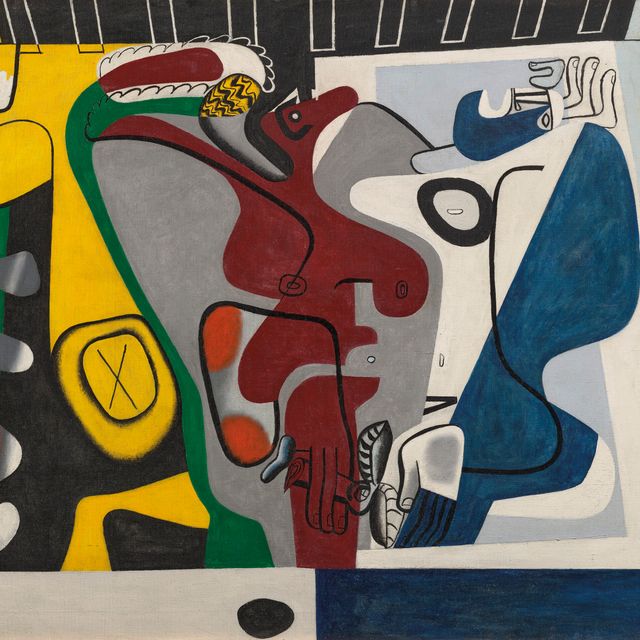 Le Corbusier — Две фигуры на троне золотого дерева
