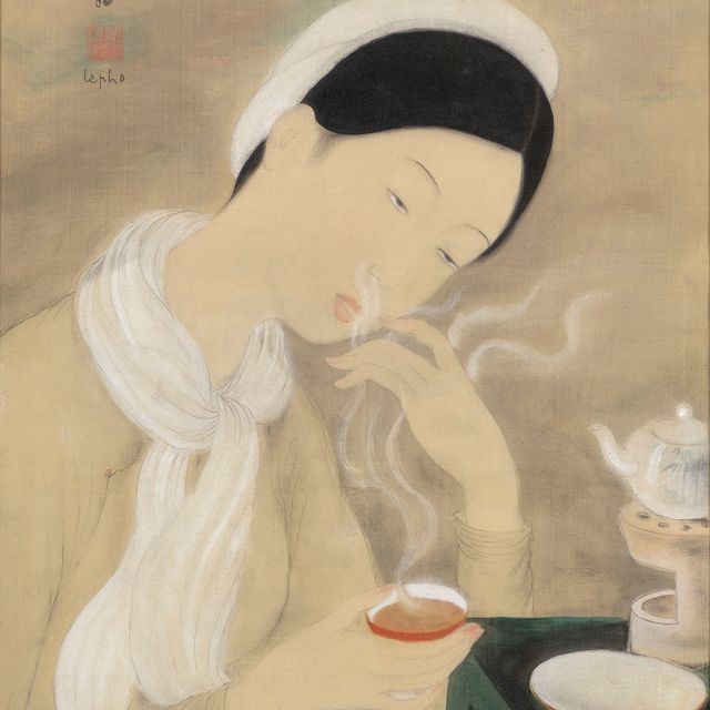 Le Pho — Elégante à la tasse de thé (Элегантная дама с чашкой чая)