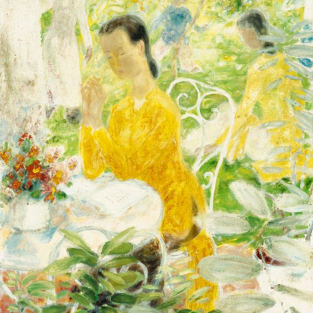 Le Pho — Женщины и дети в саду