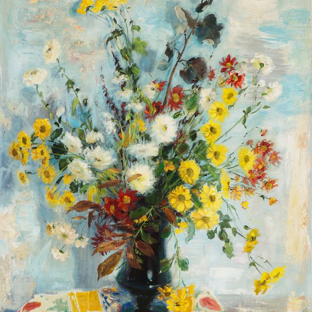 Le Pho — Белые и желтые хризантемы (Les chrysanthèmes blancs et jaunes)