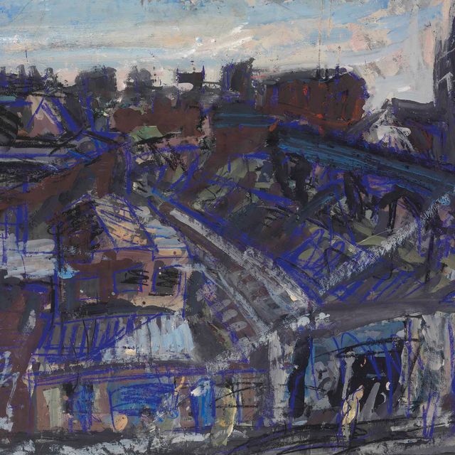 Leon Kossoff — Вид на Хакни с немецкой больницей (№ 1)
