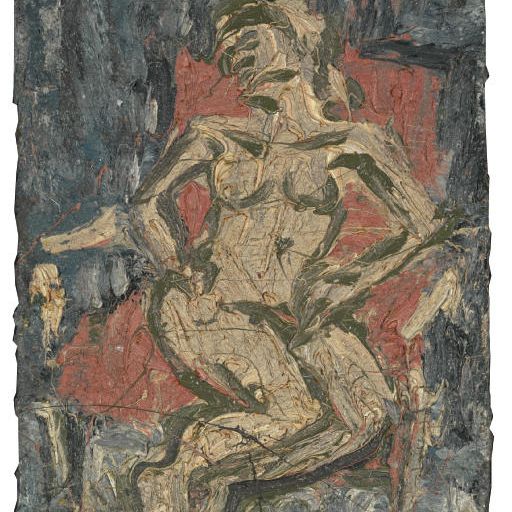 Leon Kossoff — Фидельма в красном кресле