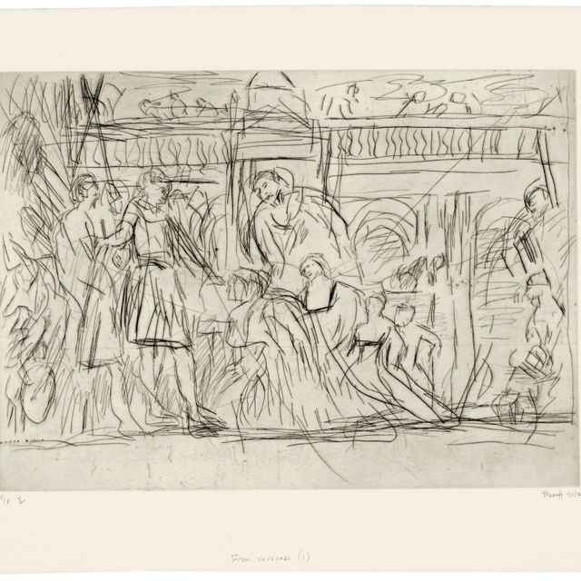 Leon Kossoff — Из Веронезе, или Семья Дария до Александра, после Веронезе, № 1 и 2 (две работы)