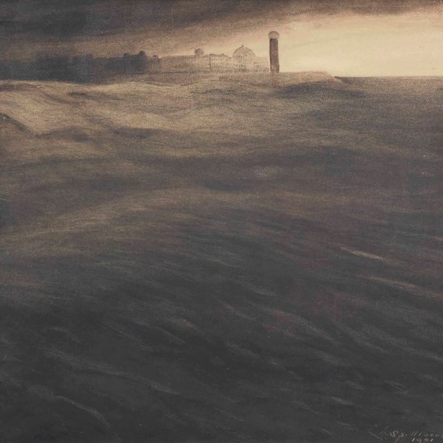 Leon Spilliaert — Старый маяк в сумерках
