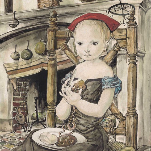 Léonard Tsuguharu Foujita — Молодая девушка, спасительница земель