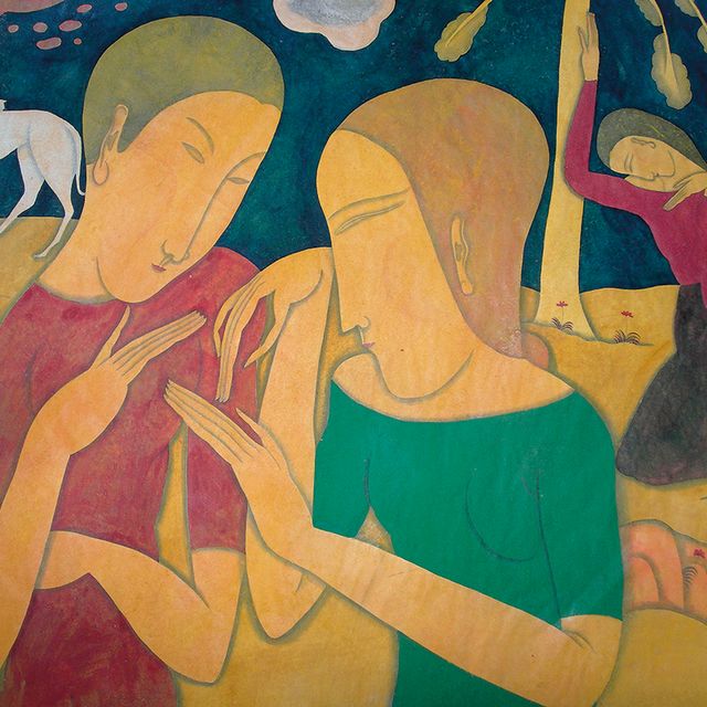Léonard Tsuguharu Foujita — Рив (ночной пейзаж) (Мечта (ночной пейзаж))
