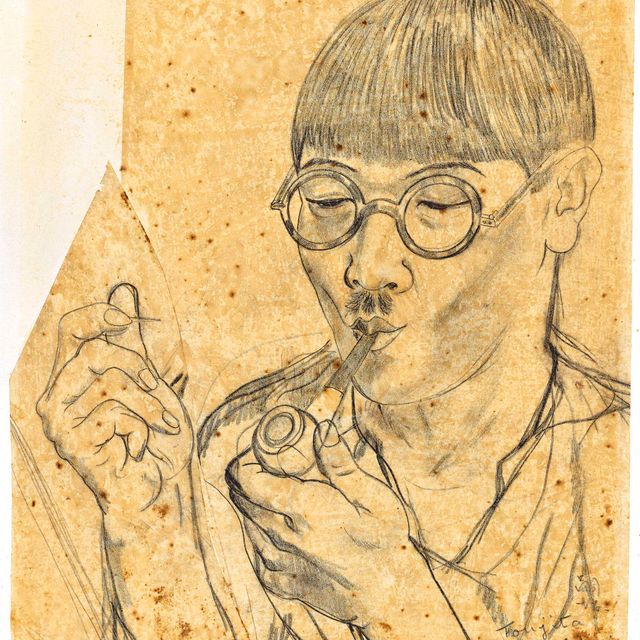 Léonard Tsuguharu Foujita — Автопортрет а-ля Труба