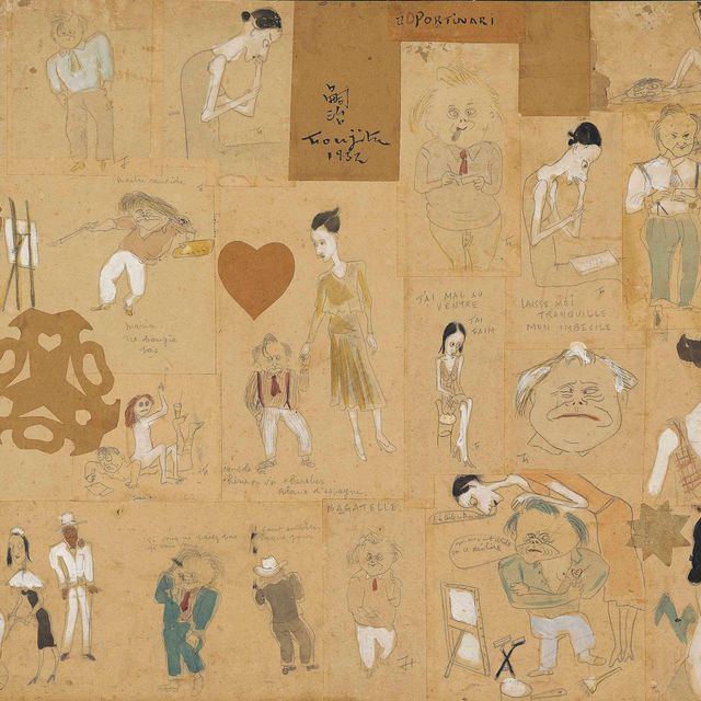 Léonard Tsuguharu Foujita — Композиция, а Портинари