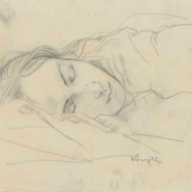 Léonard Tsuguharu Foujita — Молодая женщина-эндорми