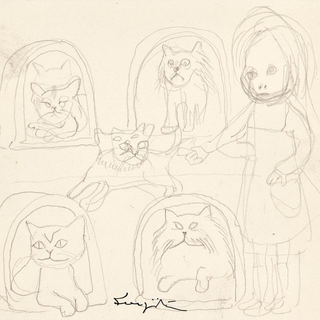 Léonard Tsuguharu Foujita — Маршанка из чатов