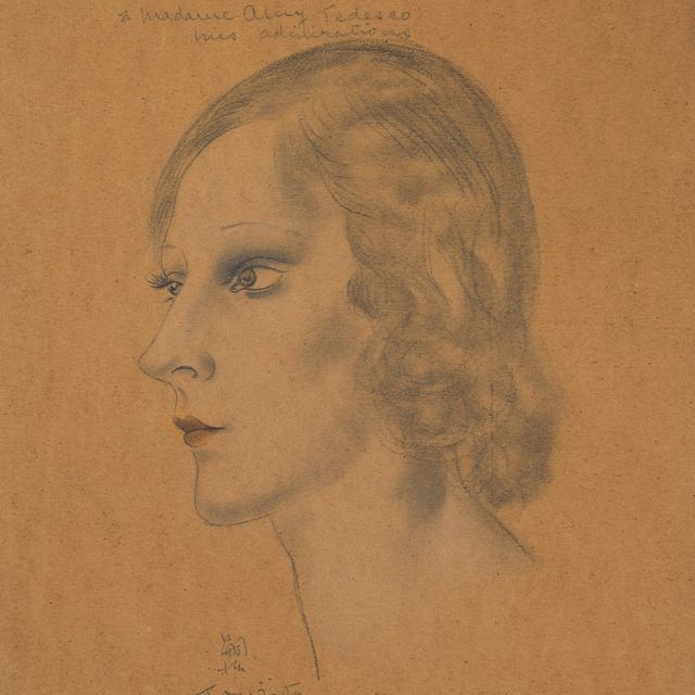 Léonard Tsuguharu Foujita — Портрет д'Ами Тедеско