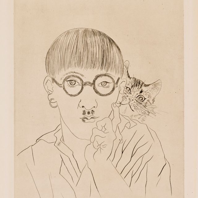 Léonard Tsuguharu Foujita — Автопортрет, беседа в Эпопее