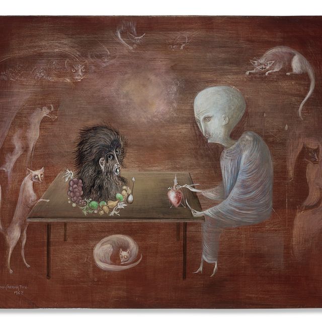 Leonora Carrington — "Пенсадор " (также называется "Маленький дежурный " ( Портрет Инес Амор ) )