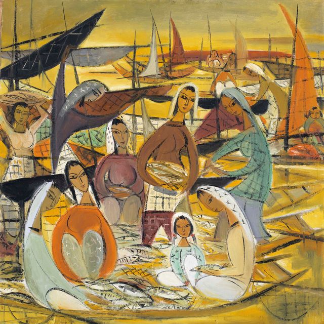 Lin Fengmian — РЫБАЦКАЯ ДЕРЕВНЯ