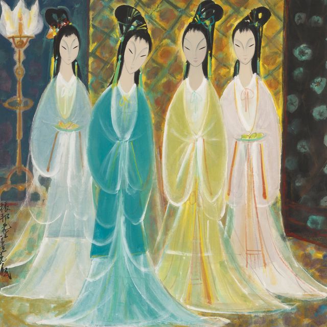 Lin Fengmian — Четыре красавицы