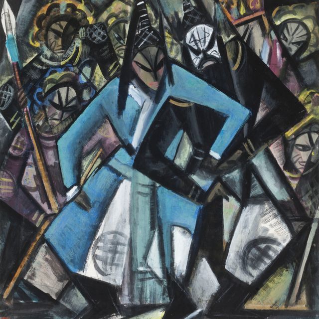 Lin Fengmian — Оперные артисты – Банкет в Хунмэне