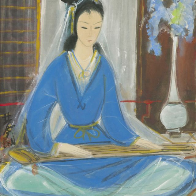Lin Fengmian — Леди, играющая в Цинь