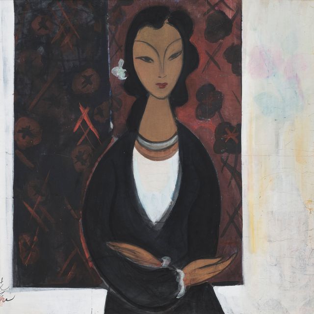 Lin Fengmian — Портрет Лалана
