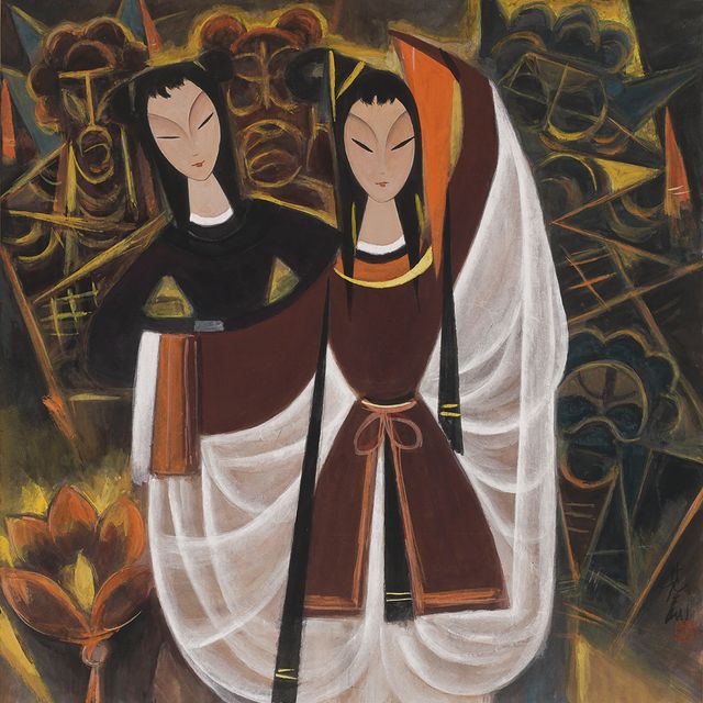 Lin Fengmian — Серия китайских опер: "Фонарь лотоса"