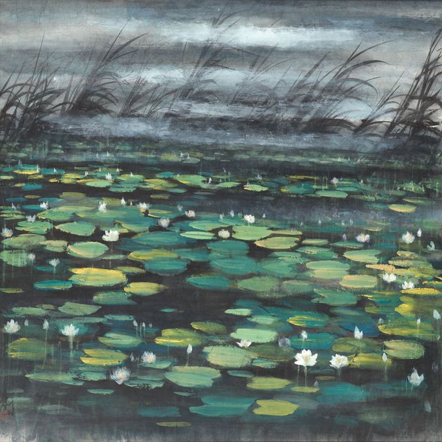 Lin Fengmian — Пруд с лотосами
