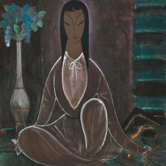 Lin Fengmian — Сидящая дама