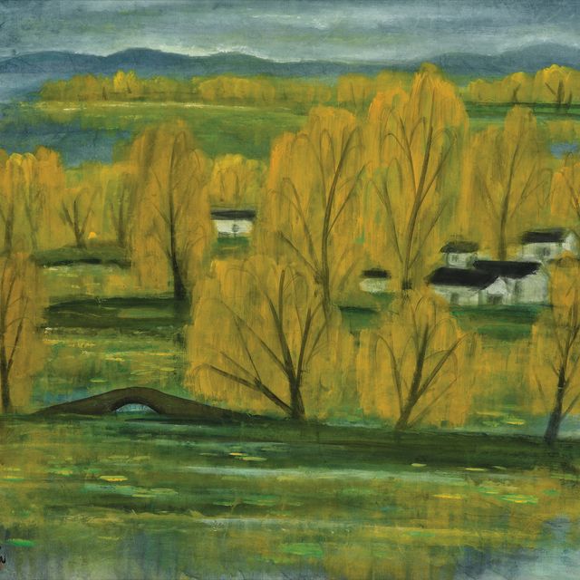 Lin Fengmian — Осенний пейзаж