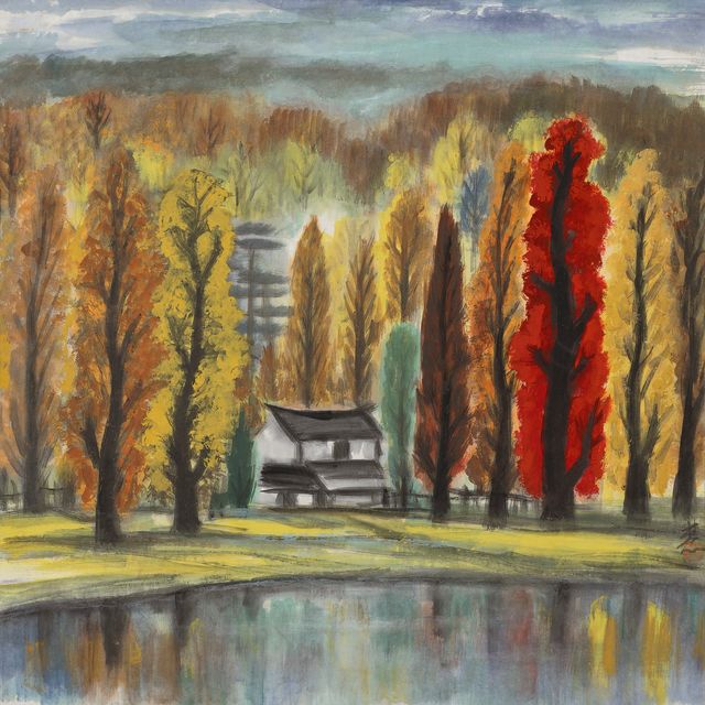 Lin Fengmian — Осенняя сцена