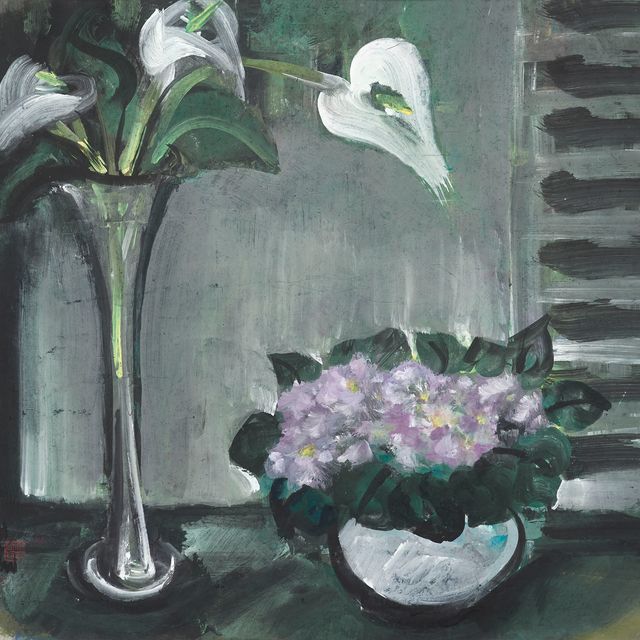 Lin Fengmian — Цветы и ставни