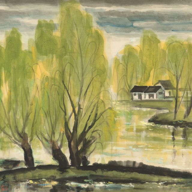 Lin Fengmian — Летняя ива
