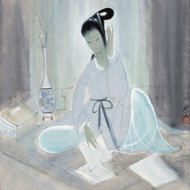 Lin Fengmian — Леди, читающая