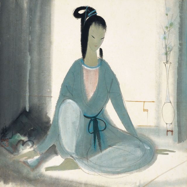 Lin Fengmian — Сидящая дама